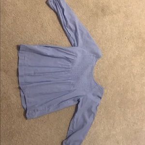 periwinkle flowy top